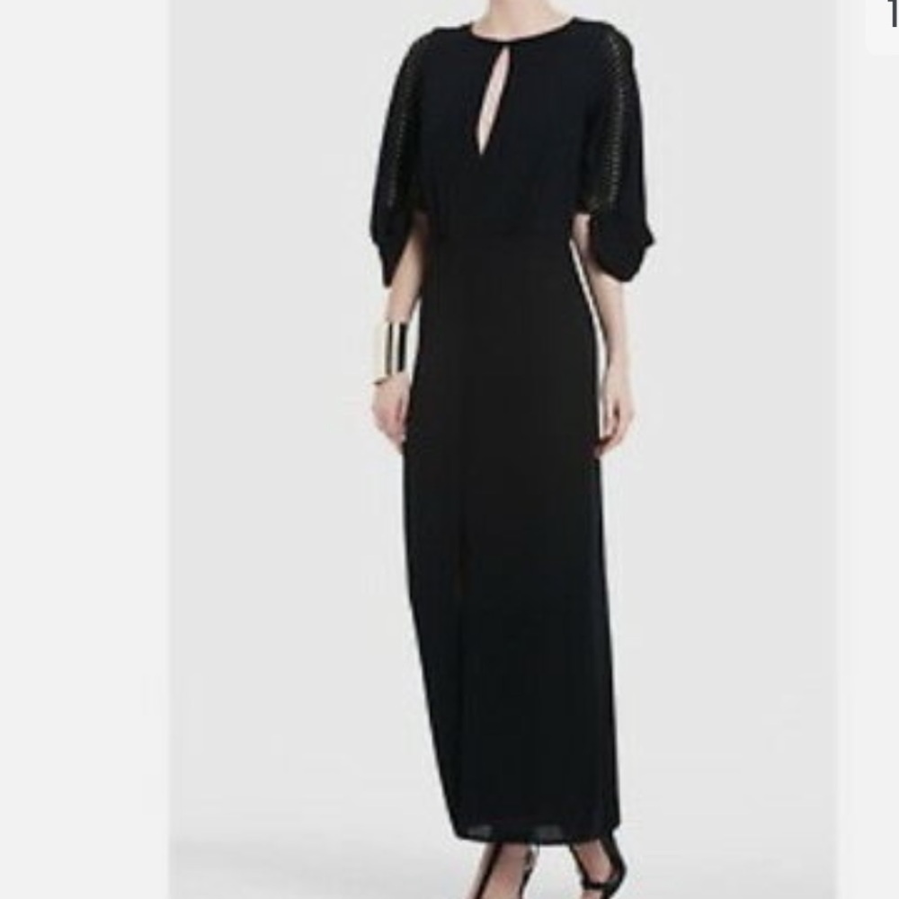 NEW BCBG MAX AZRIA WOVEN "LUCE" STUD EMBELLISHED IMS6P135 (NO BELT) GOWN XS